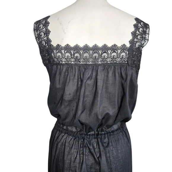 Laneway The Label Hart Slip Dress Black Sz S/M Sheer Fairy Whimsygoth Romantic - Picture 6 of 13